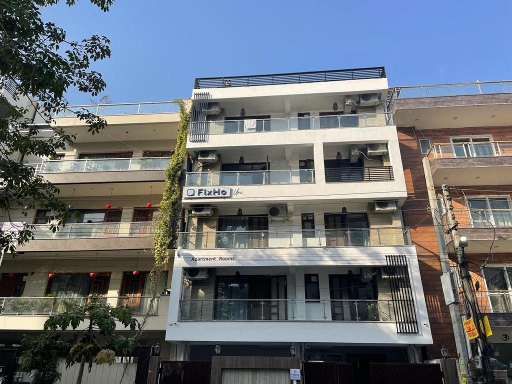 Flxho Uno - Serviced Apartment & Rooms - Golf Course Road Gurgaon Exterior foto